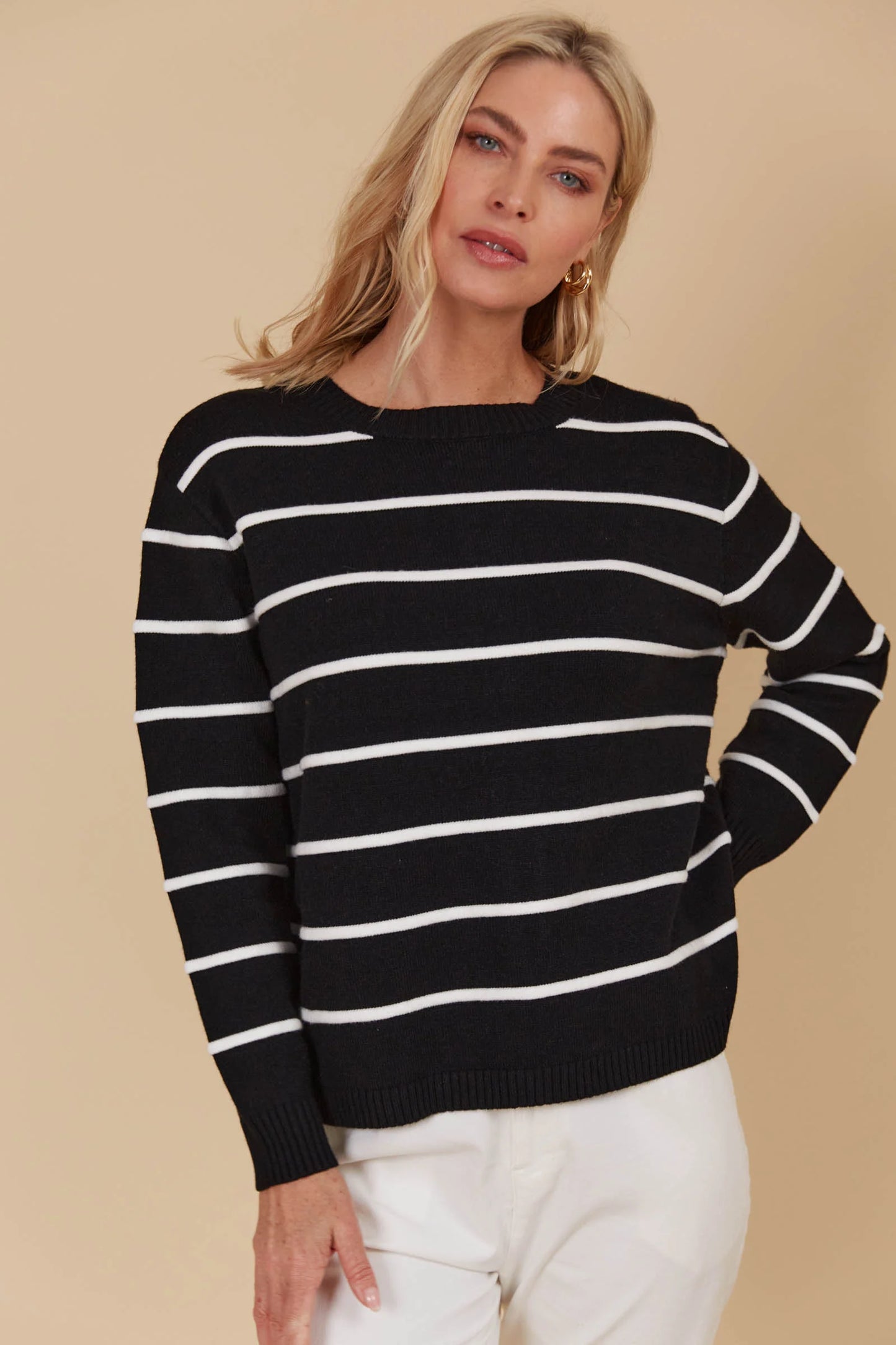 Juno Stripe Jumper/Cardigan