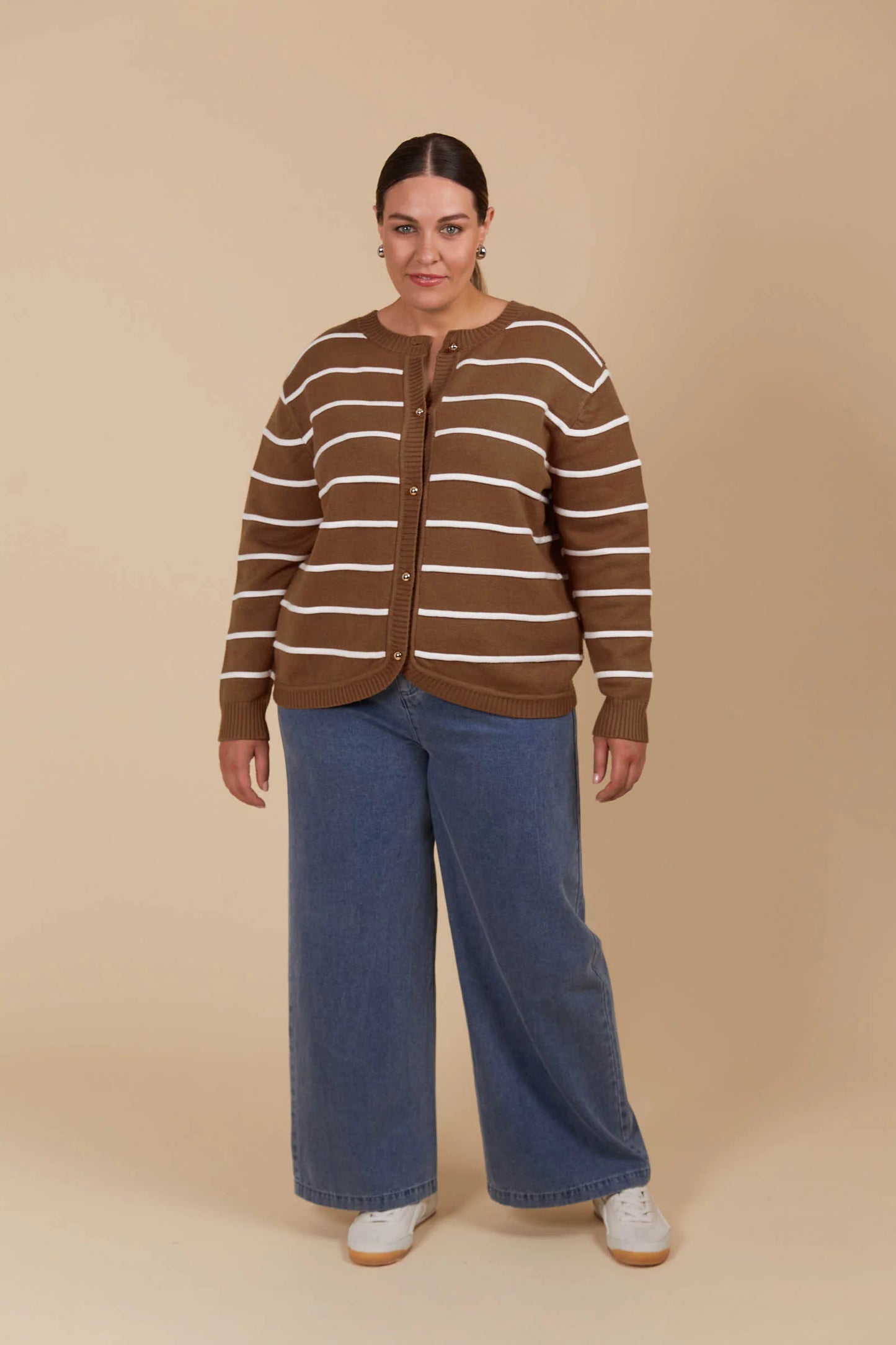 Juno Stripe Jumper/Cardigan