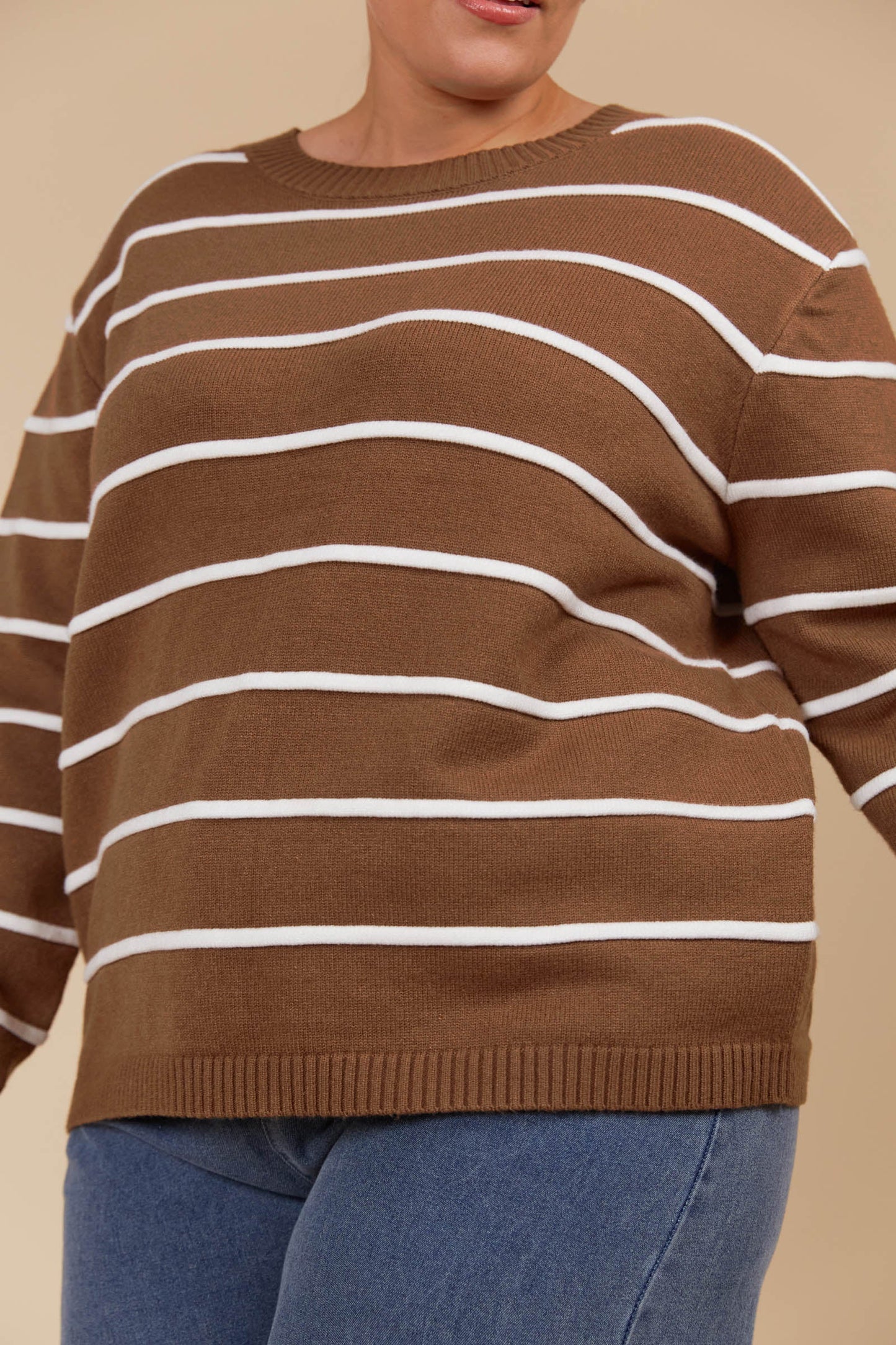 Juno Stripe Jumper/Cardigan