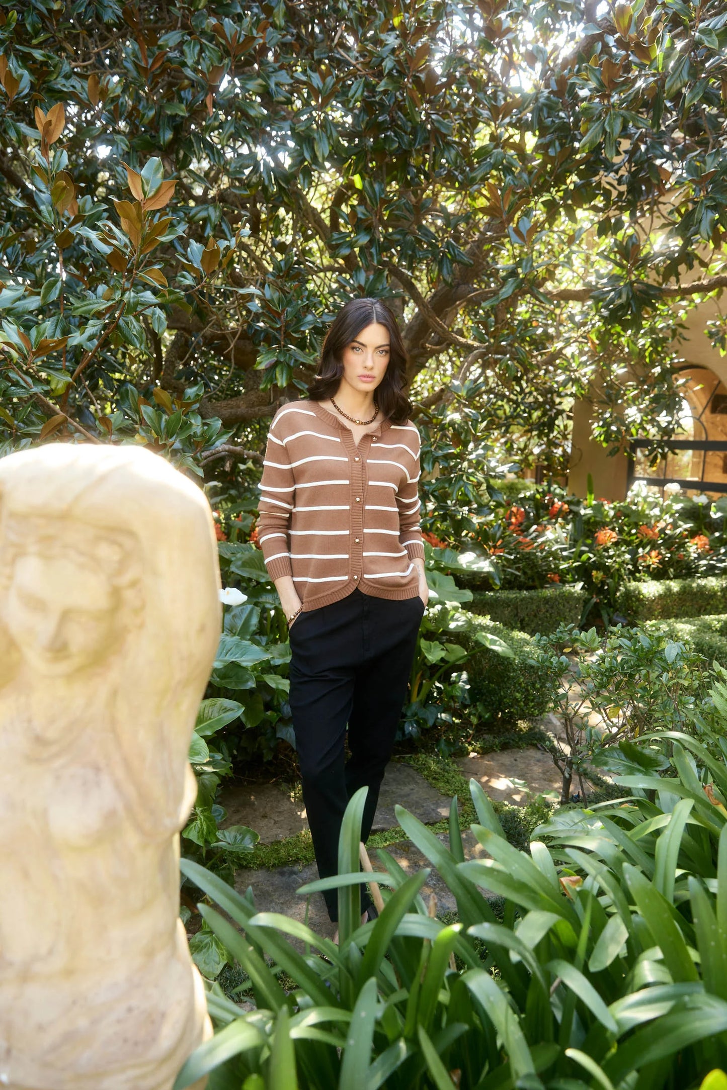 Juno Stripe Jumper/Cardigan