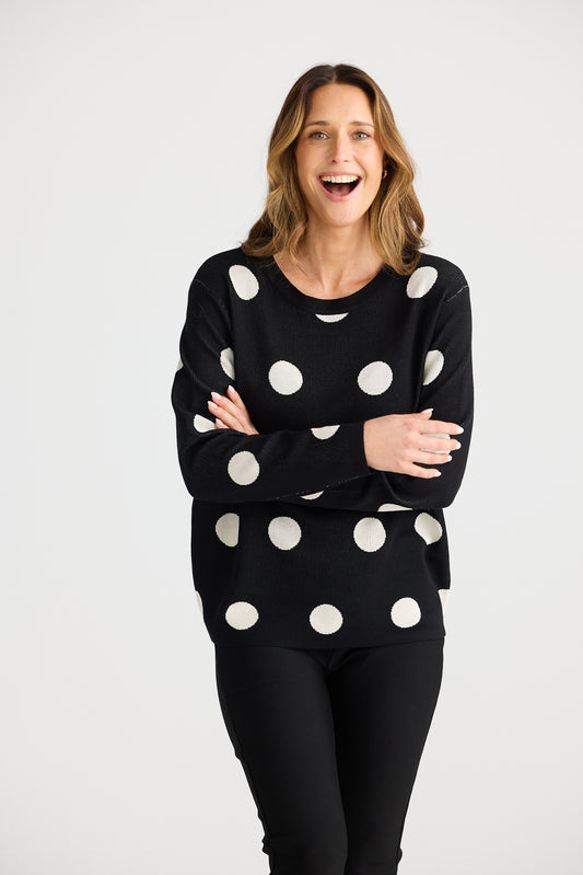 Petra Polka Dot Knit
