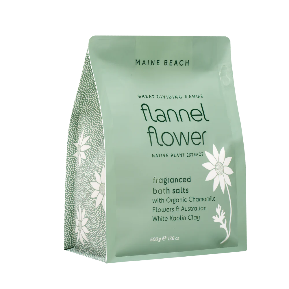 Flannel Flower Bath Salts Pouch 500g