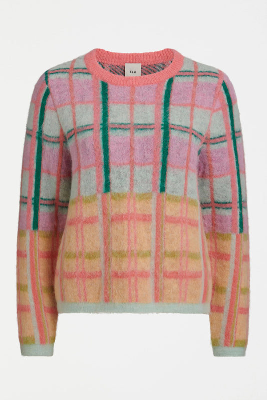 Ostti Sweater PINK PUNCH CHECK