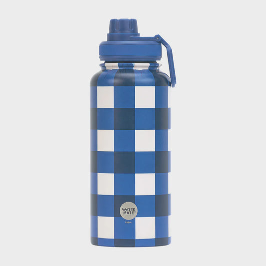 WATERMATE STAINLESS - COBALT CHECK 950ML
