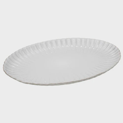 Marguerite White Oval Platter